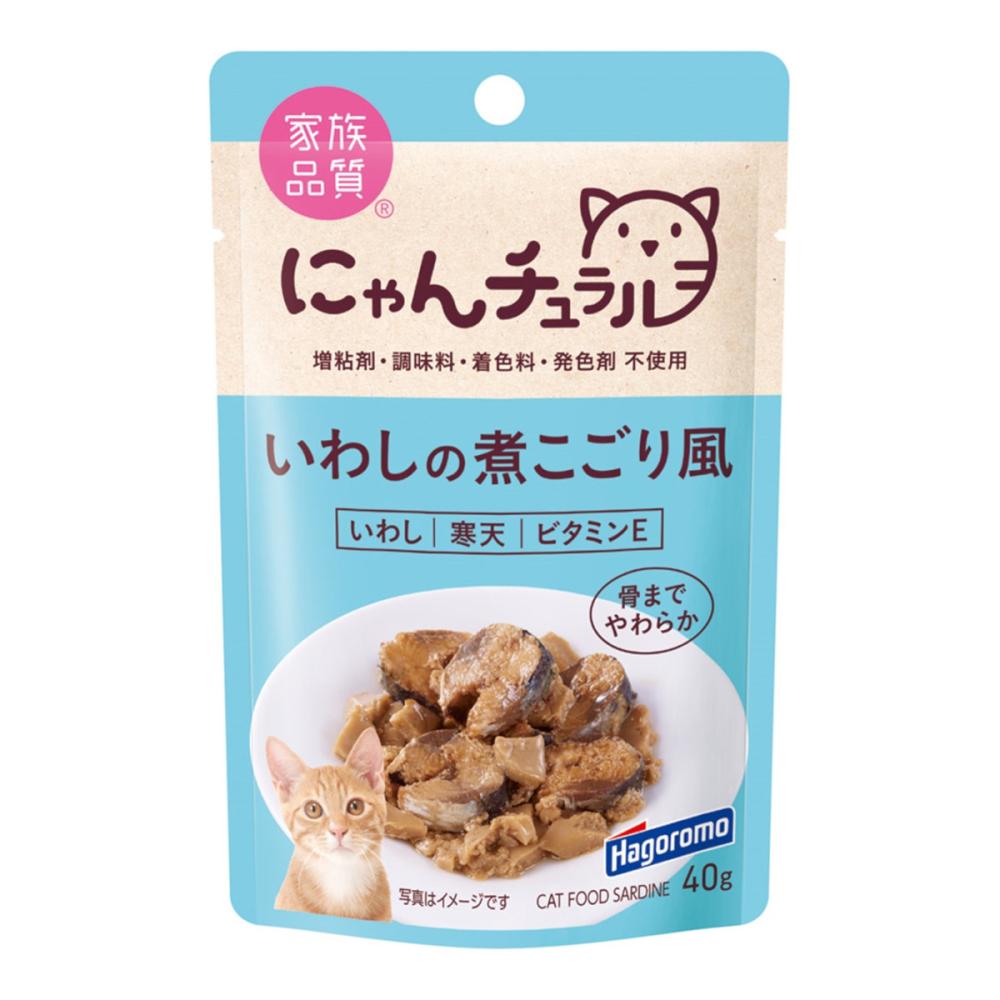 はごろもフーズ　にゃんチュラル　パウチ　いわしの煮こごり風　４０ｇ