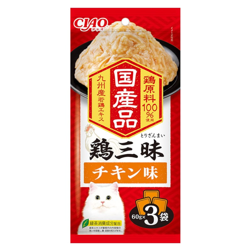 いなば　ＣＩＡＯ（チャオ）　鶏三昧　チキン味　６０ｇ×３袋