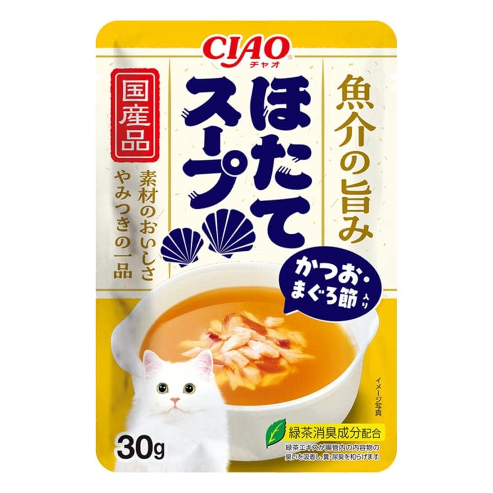 いなば　ＣＩＡＯ（チャオ）　ほたてスープ　かつお・まぐろ節入り　３０ｇ