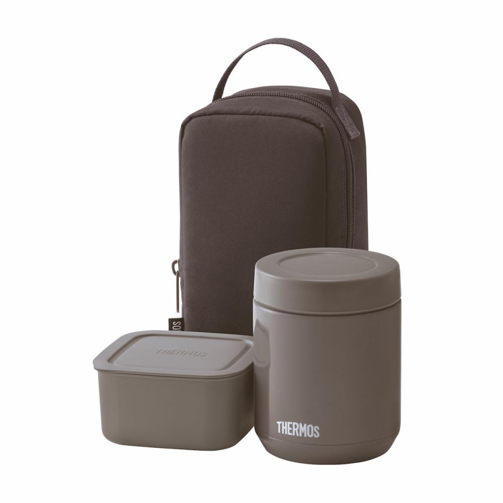 サーモス　真空断熱スープランチセット　８００ｍＬ　ダークグレー　ＪＥＥ－８００　ＤＧＹ