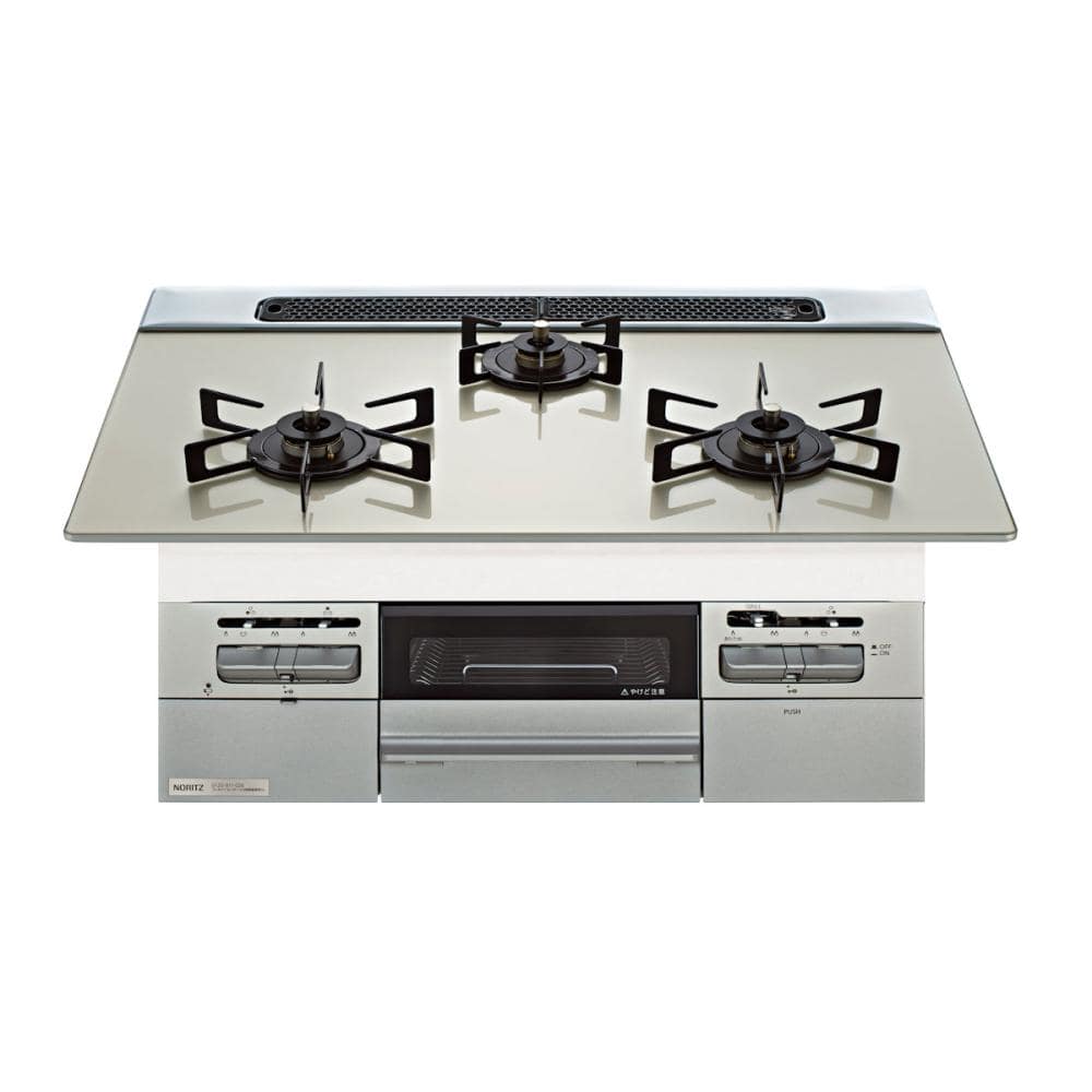 你的品牌名×ノーリツ　オリジナルビルトインコンロ　都市ガス用　７５ｃｍ幅　ＯＣＮＷＶ７Ｐ２Ｖ