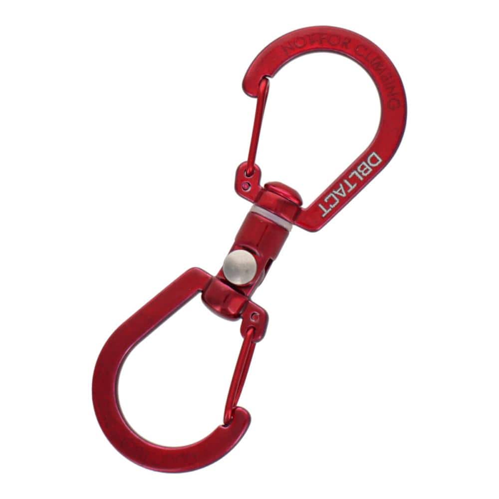 三共コーポレーション　ＤＢＬＴＡＣＴ　Ｓ型ユニバーサルカラビナ　レッド　８０ｍｍ　ＤＴ－ＫＳＵ－８０Ｒ