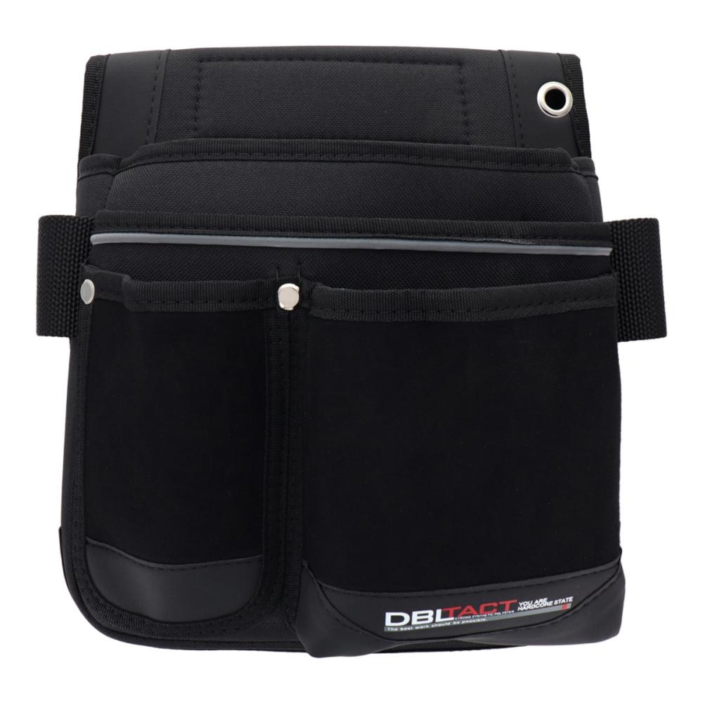 三共コーポレーション　ＤＢＬＴＡＣＴ　スエード調　釘袋　２段　ブラック　ＤＴＫ－０９－ＢＫ
