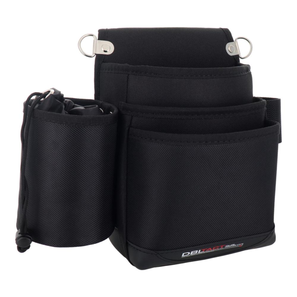 三共コーポレーション　ＤＢＬＴＡＣＴ　ビスカップ付き３段腰袋　ＤＴ－３３－ＢＫ