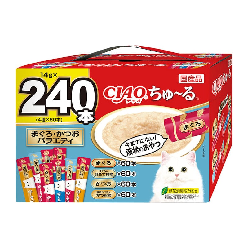 ＣＩＡＯ（チャオ）ちゅ～る　まぐろ・かつおバラエティ１４ｇ×２４０本入