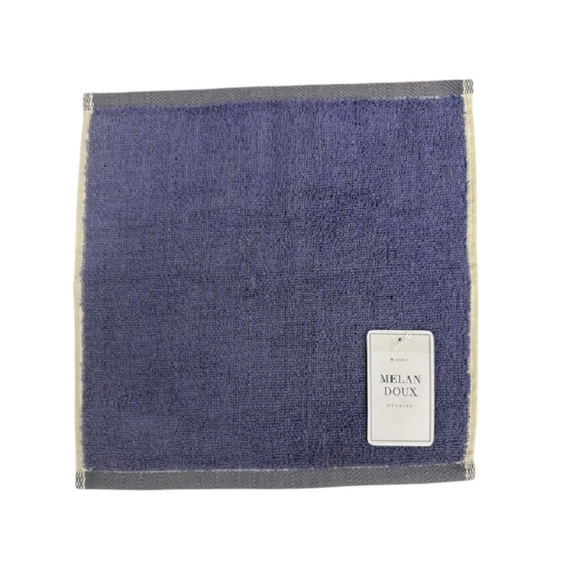 林　リバーシブルカラー　タオルハンカチ　グレー