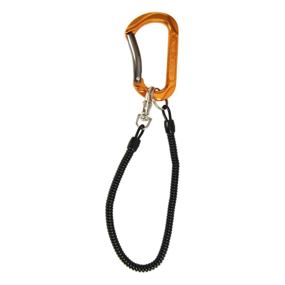 藤原産業　ＳＫ１１　アルミカラビナ　コード付き　オレンジ　ＳＡＣ－８０ＷＣ
