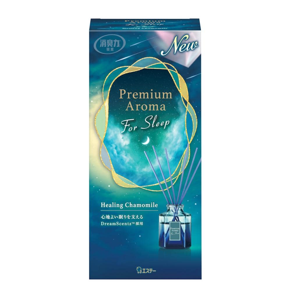 エステー　お部屋の消臭力　プレミアムアロマ　フォースリープ　スティック　ヒーリングカモミール　本体　５０ｍＬ