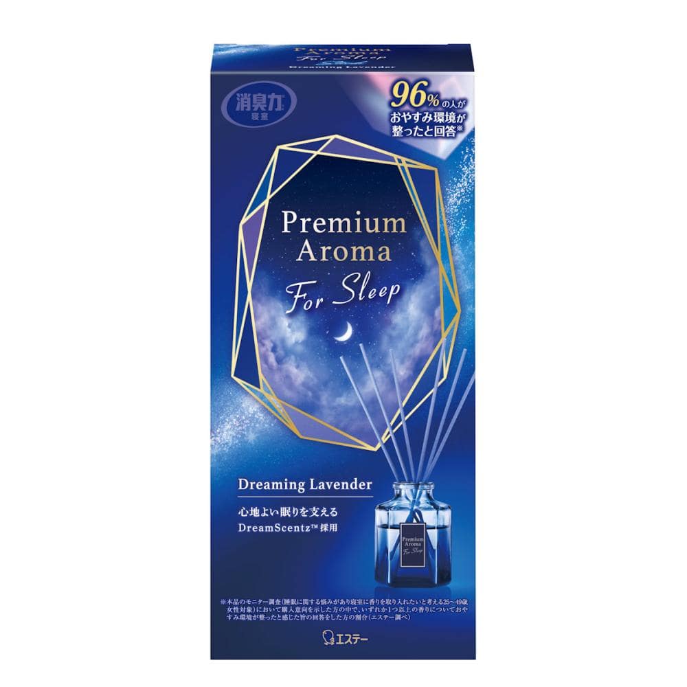 エステー　お部屋の消臭力　プレミアムアロマ　フォースリープ　スティック　ドリーミングラベンダー　本体　５０ｍＬ