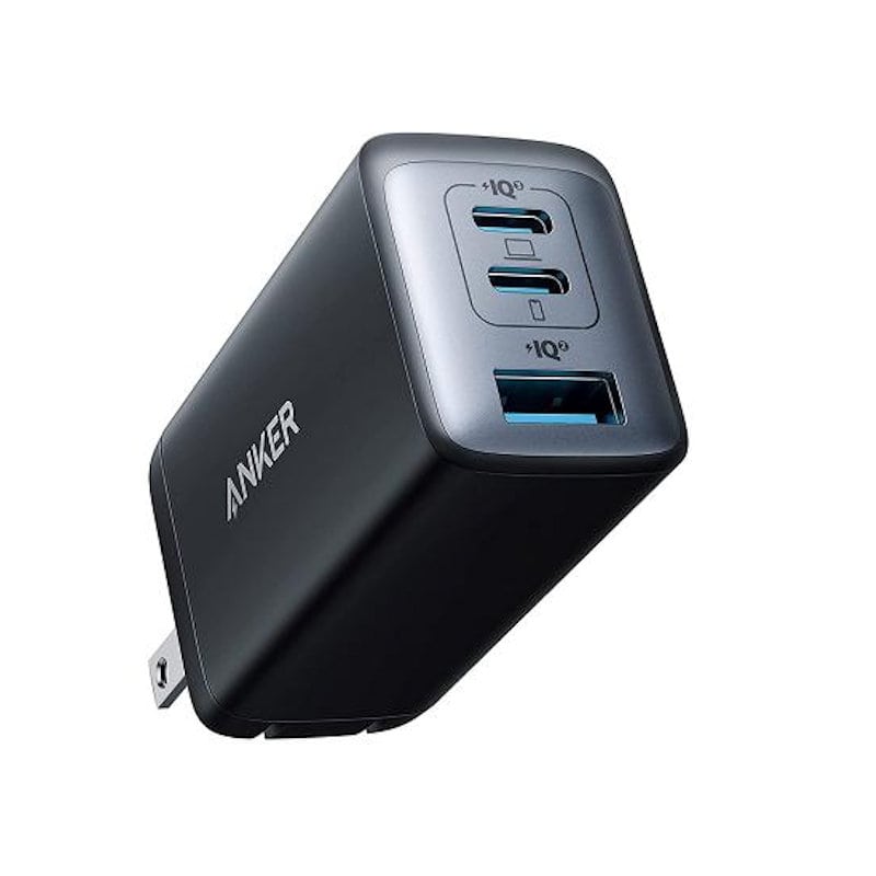 ＡＮＫＥＲ　ＡＣ充電器　パワーポート　３ポート　ＰＤ対応６５Ｗ　ブラック　Ａ２６６７Ｎ１２