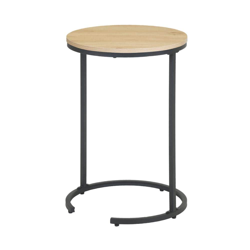 アテーナライフ　サイドテーブル　ナチュラル　直径４０×高さ６０ｃｍ