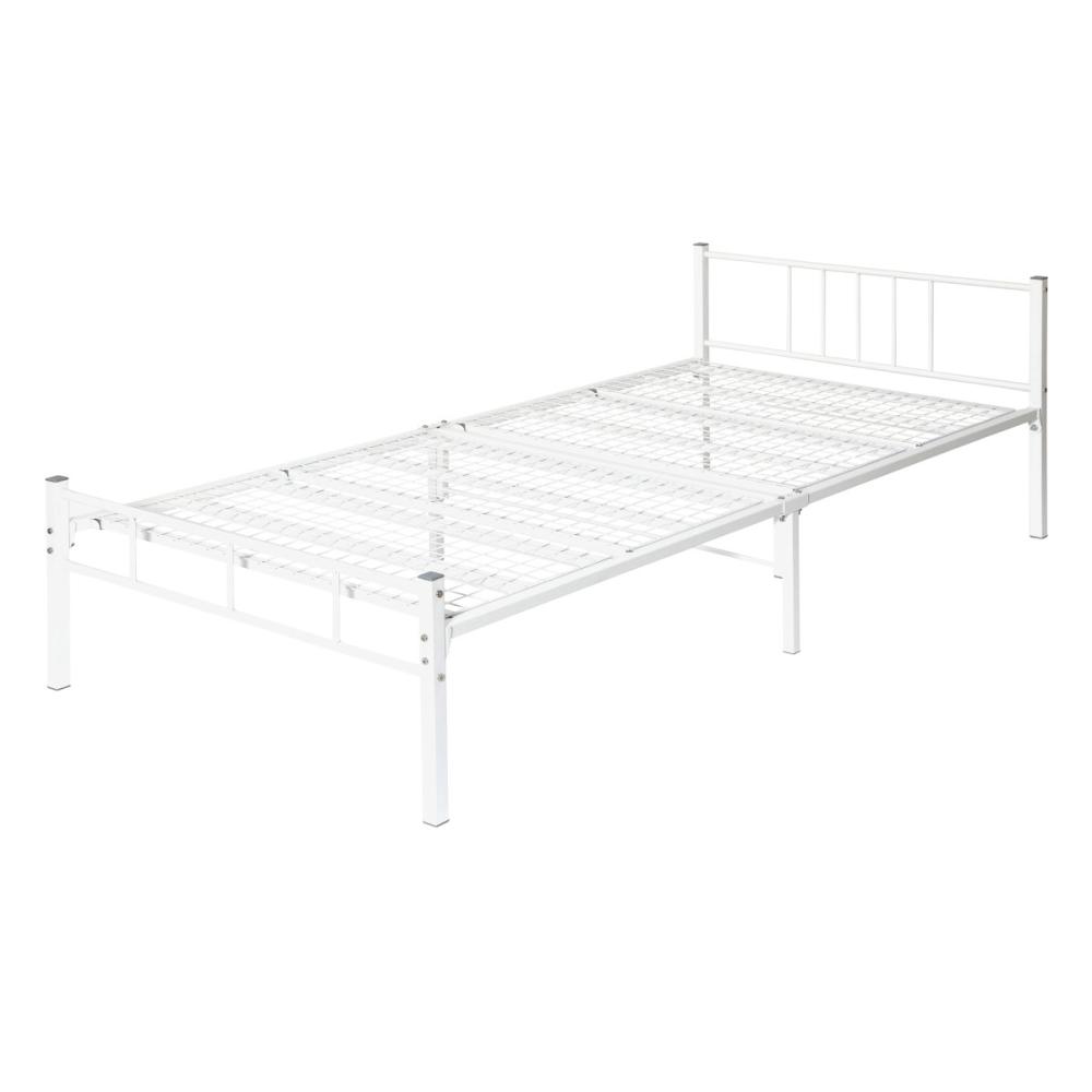 アテーナライフ　パイプベッド　ホワイト　シングル