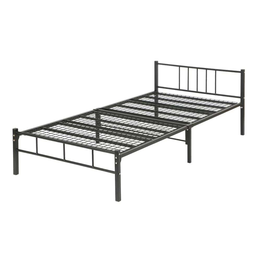 アテーナライフ　パイプベッド　ブラック　シングル