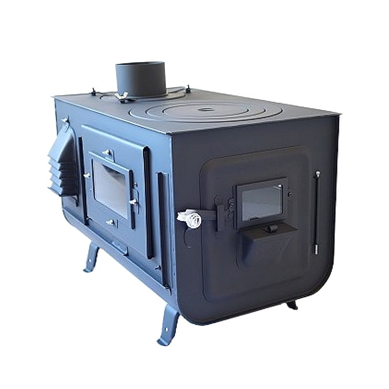 新保製作所　角型３面窓付薪ストーブ　ＦＩＲＥＳＩＤＥ　煙突上出し