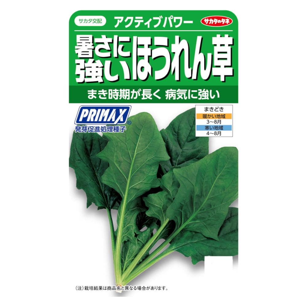 サカタのタネ　ホウレンソウ　ＰＲＩＭＡＸ　アクティブパワー