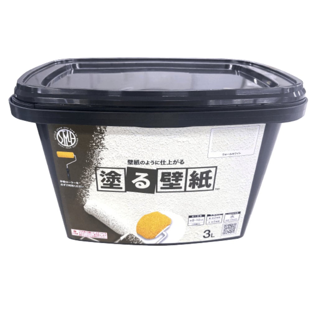 ニッペホームプロダクツ　塗る壁紙　ウォールホワイト　３Ｌ