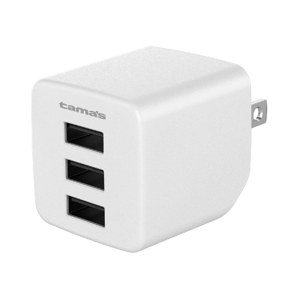 多摩電子　ＡＣ充電器　３．６Ａ　３ポート　ホワイト　ＴＡ１４１Ｕ３Ｗ