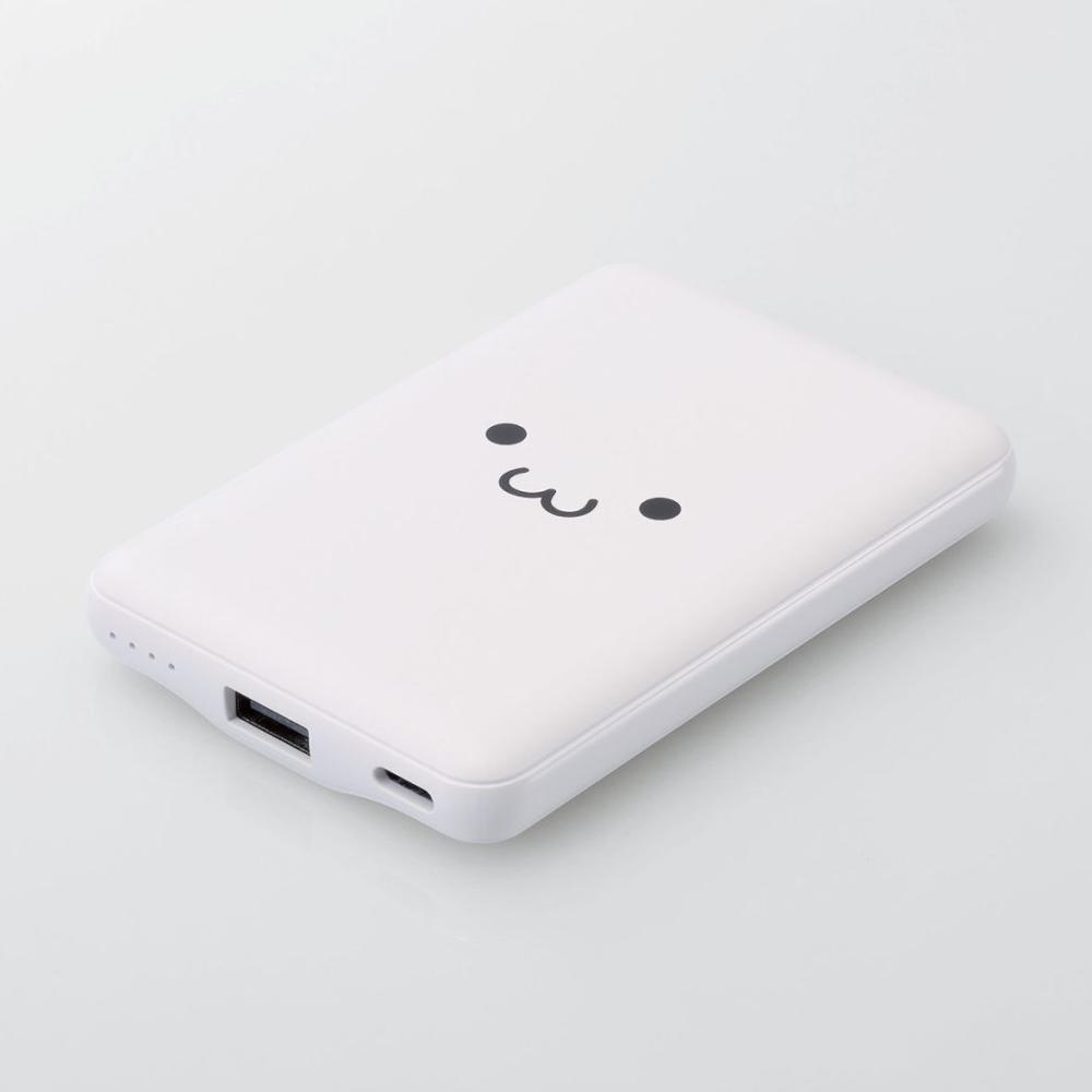 エレコム　モバイルバッテリー　５０００ｍＡｈ　ホワイト　ＤＥ－Ｃ４５－５０００ＷＦ