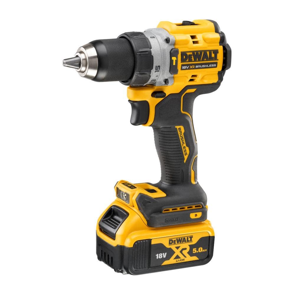 ＤｅＷＡＬＴ（デウォルト）　１８Ｖ振動ドリルドライバー　５．０Ａｈ電池２個付き　ＤＣＤ８０５Ｐ２Ｔ