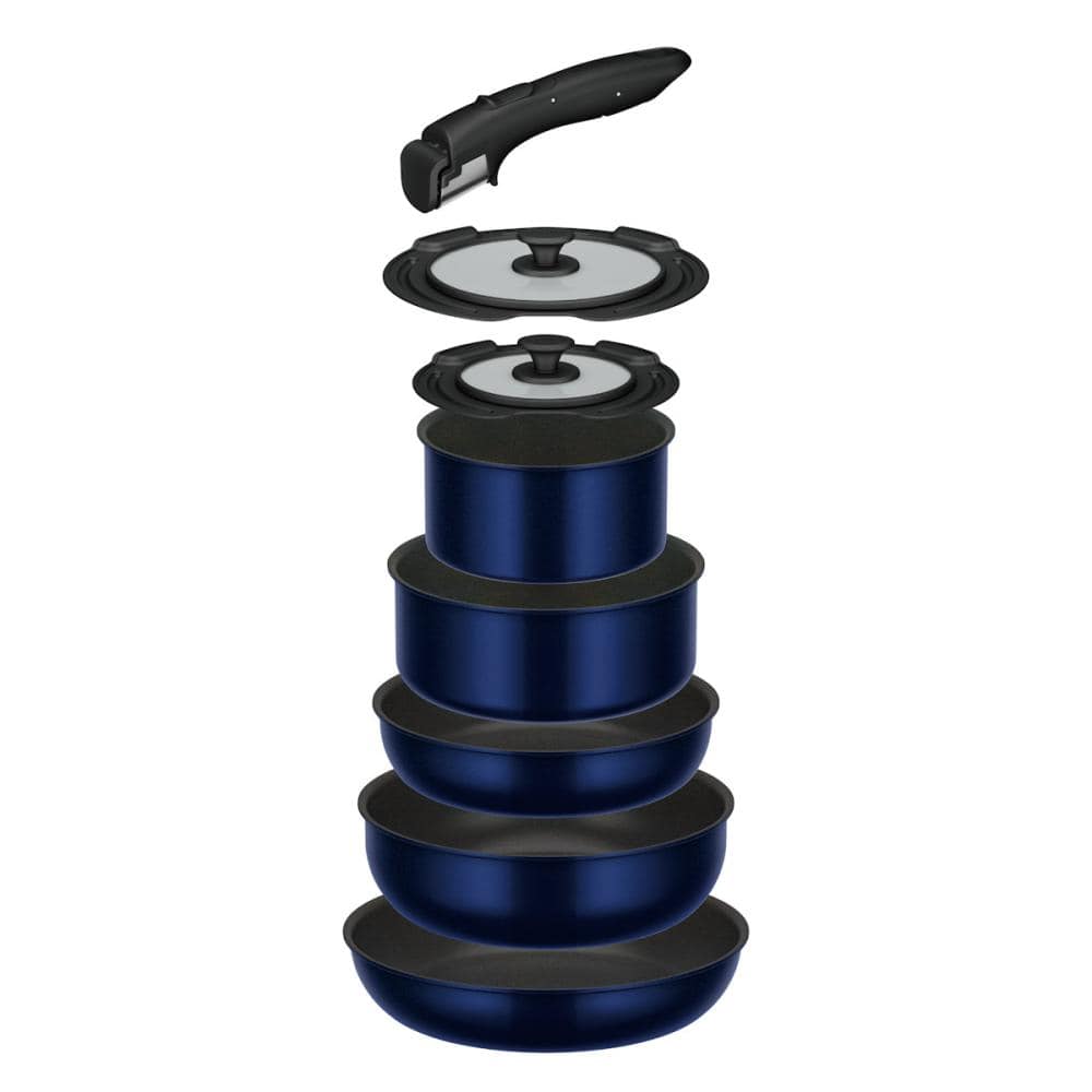 サーモス　ガス火専用　取っ手のとれるフライパン８点セット　ディープブルー　ＫＳＥ－８Ａ　ＤＰＢＬ