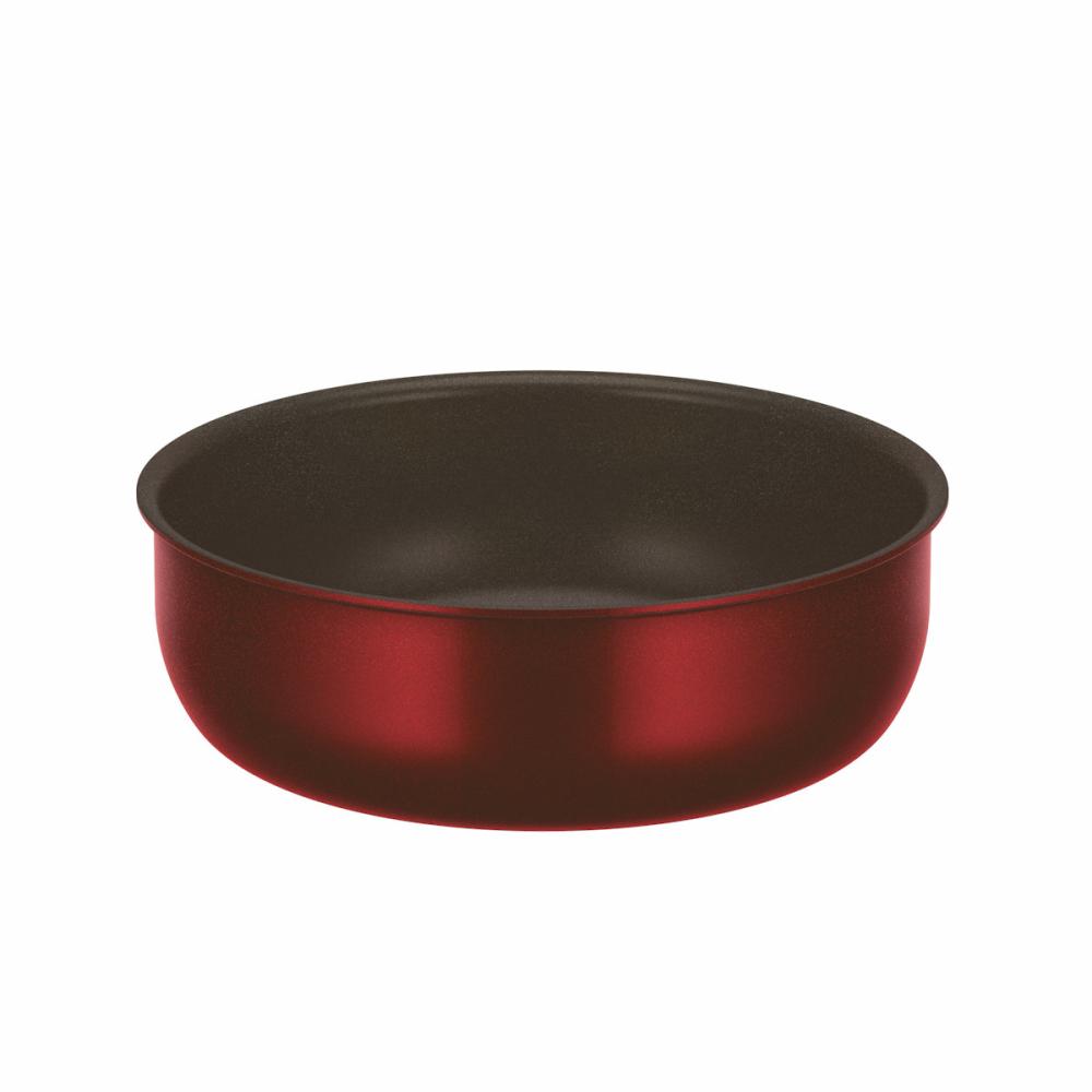 サーモス　デュラブルシリーズ　ＩＨ対応　取っ手のとれる炒め鍋　ディープレッド　２２ｃｍ　ＫＶＤ－０２２Ｄ