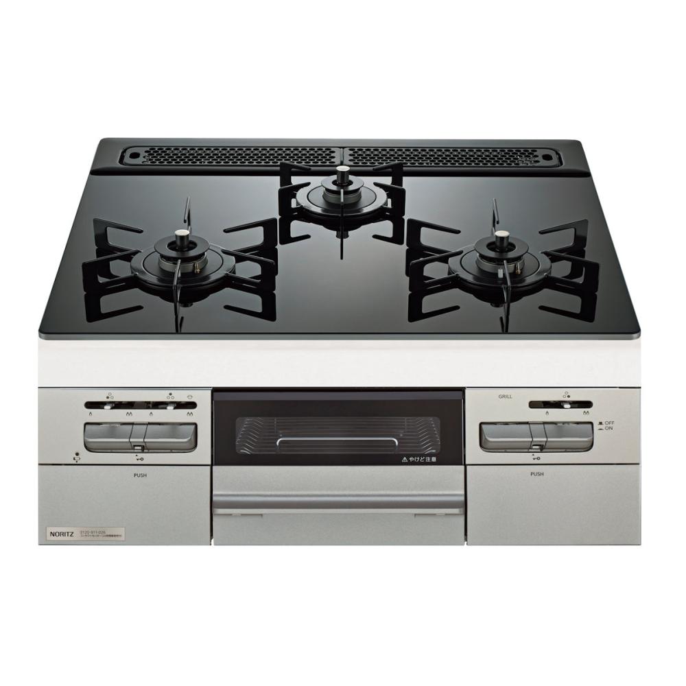 ノーリツ　ビルトインコンロ　ミッケ　６０ｃｍタイプ　ブラックガラストップ　都市ガス用　ＮＷＶ６ＡＰ１ＶＣ　１３Ａ