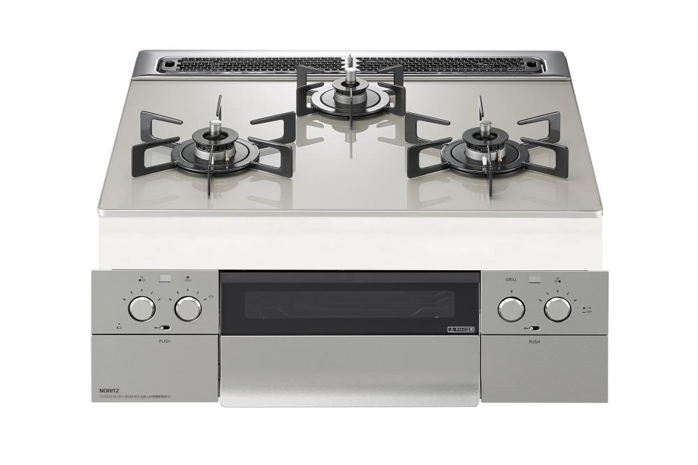 ノーリツ　ビルトインコンロ　ネスト　６０ｃｍタイプ　ムーンシルバーガラストップ　ＬＰガス用　ＮＷＵ５Ｐ２ＳＴＥ　ＬＰＧ