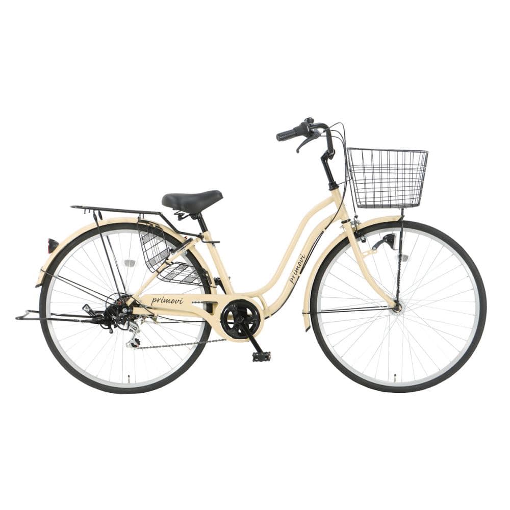 軽快車　パンクしにくい　プリモビ　２７インチ　マットベージュ
