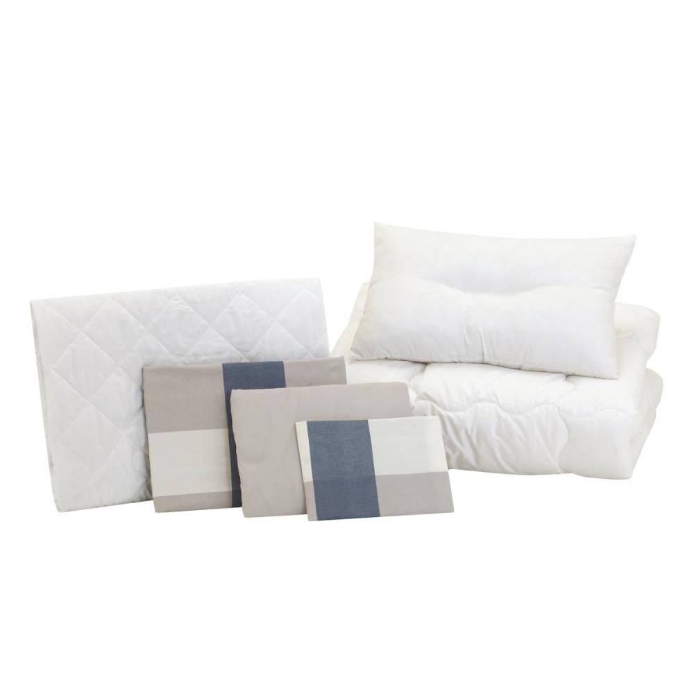 アテーナライフ　カバーが着脱しやすいベッド用寝具６点セット　ラティス　シングル