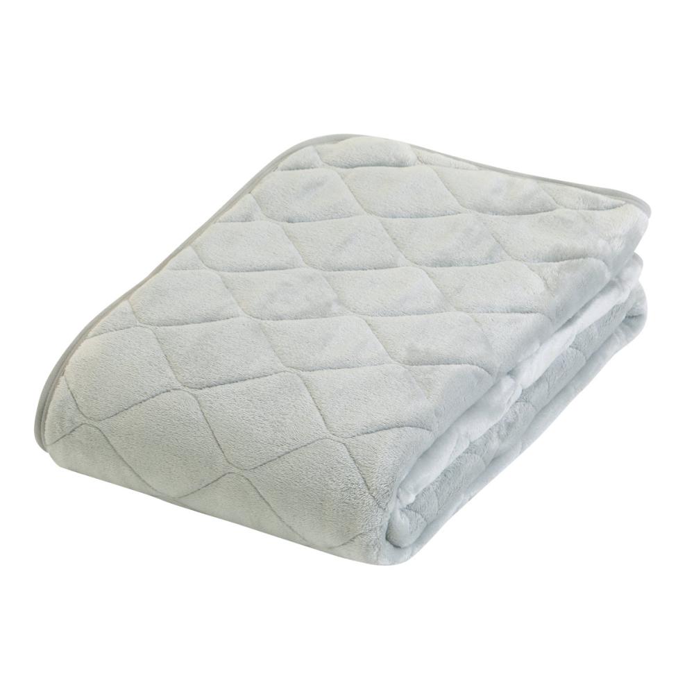 アテーナライフ　ソフトタッチ敷パッド　グレー　シングル　１００×２００ｃｍ