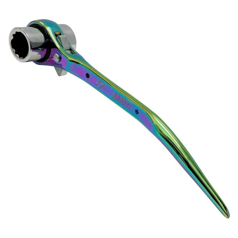 藤原産業　ＳＫ１１　ＳＰＩＤＥＲ　両口ラチェットレンチスリム　レインボー　ＳＰＤ－Ｒ１７１９ＣＰ