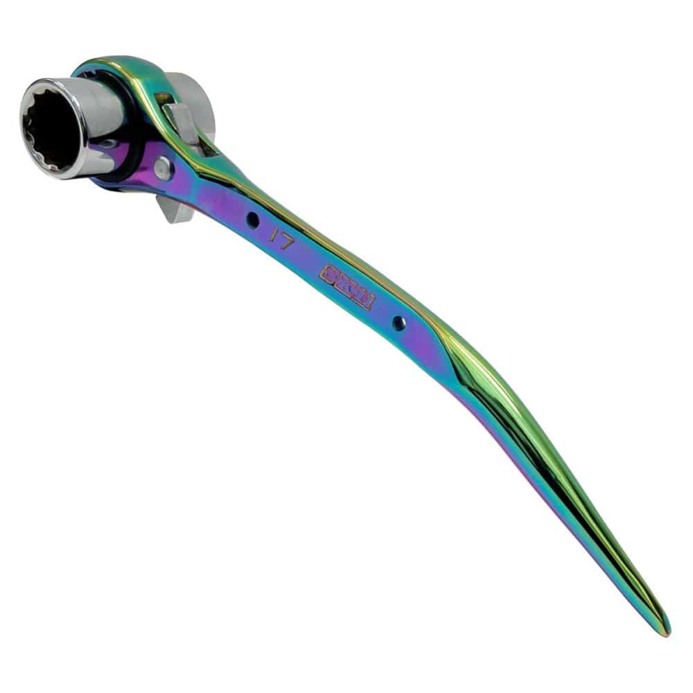 藤原産業　ＳＫ１１　ＳＰＩＤＥＲ　両口ラチェットレンチスリム　レインボー　ＳＰＤ－Ｒ１７２１ＣＰ