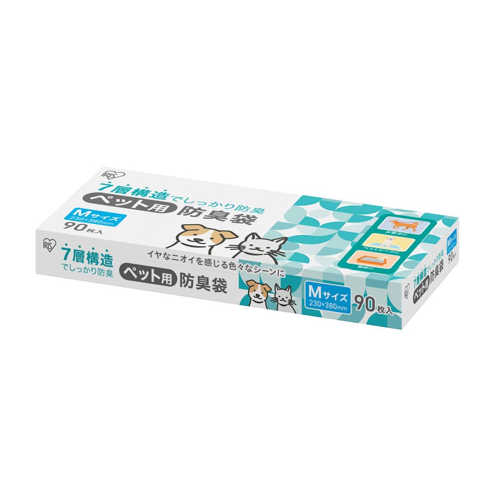 アイリスオーヤマ　ペット用防臭袋　Ｍサイズ　９０枚入り　ＰＢＢ－Ｍ９０