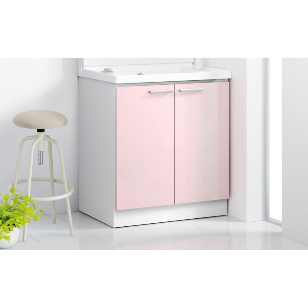 ＴＯＴＯ　洗面化粧台（ＫＺ）間口７５０　高さ８５０　２枚扉　パナシェピンク