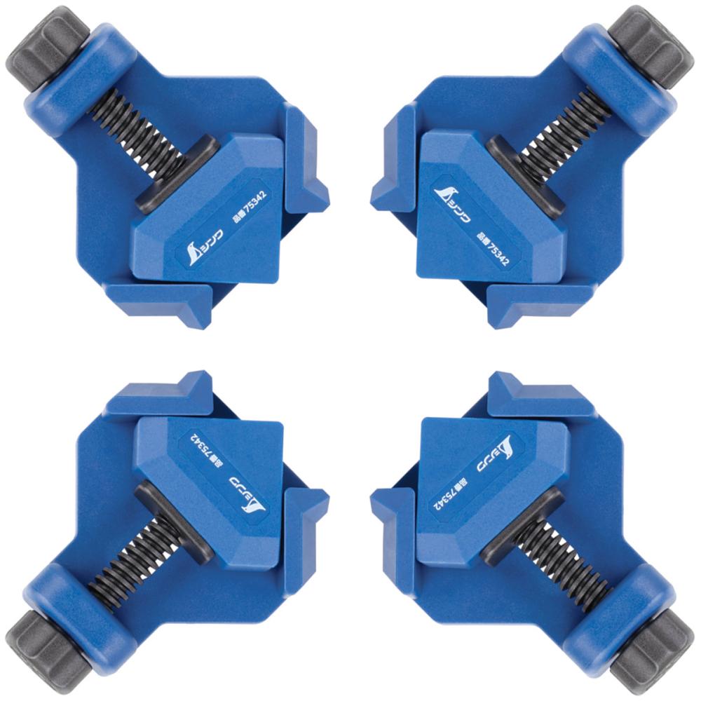 シンワ測定　コーナークランプ　ミニ　４個入り　７５３４２