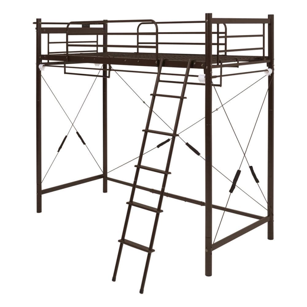 萩原　パイプロフトベッド　ダークブラウン　シングル　寝台の高さ１５１ｃｍ　ＫＨ－３６９２ＤＢＲ