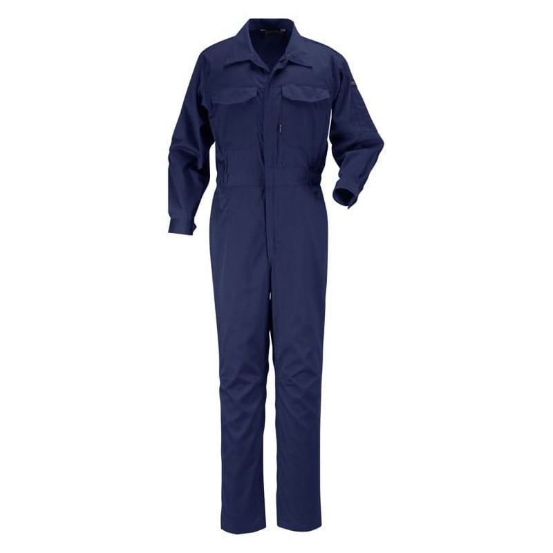 カジメイク　ＴＣ長袖つなぎ服　ネイビー　Ｓ　６７０９
