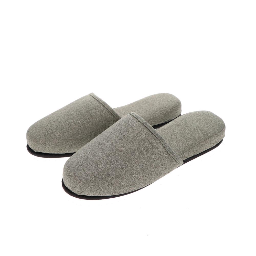 アテーナライフ　前閉じつり込みスリッパ　グレー　フリーサイズ