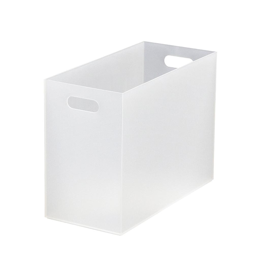 ジェイ・イー・ジェイ　取っ手付きスタッキング　ワイドボックス　クリア