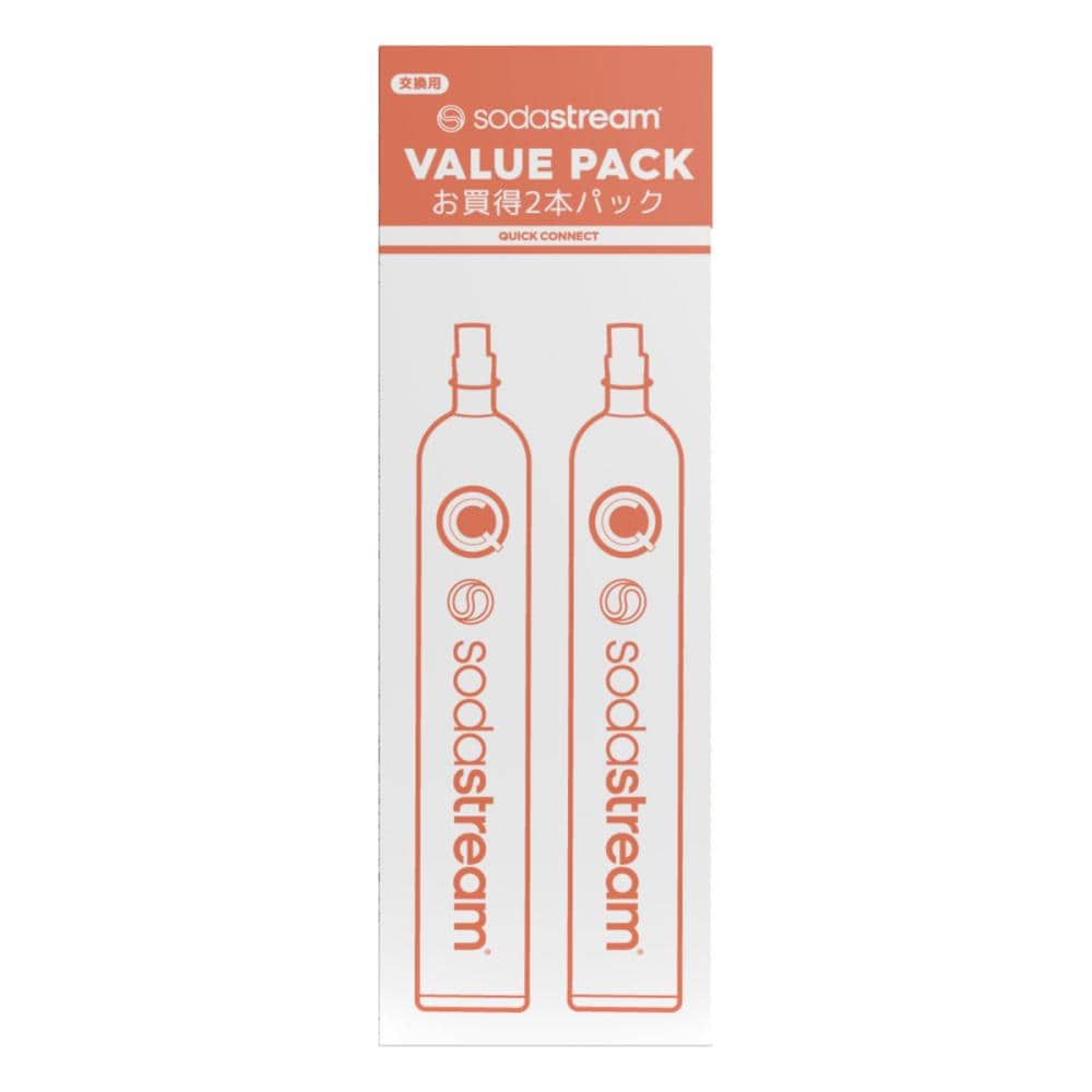 ソーダストリーム　ＣＱＣ交換用　ガスシリンダー　６０Ｌ×２本