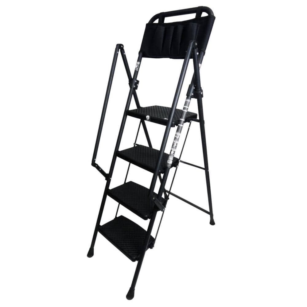 アルミス　両手すり付き幅広踏台　４段　ＲＨＦ－０４ＢＫ