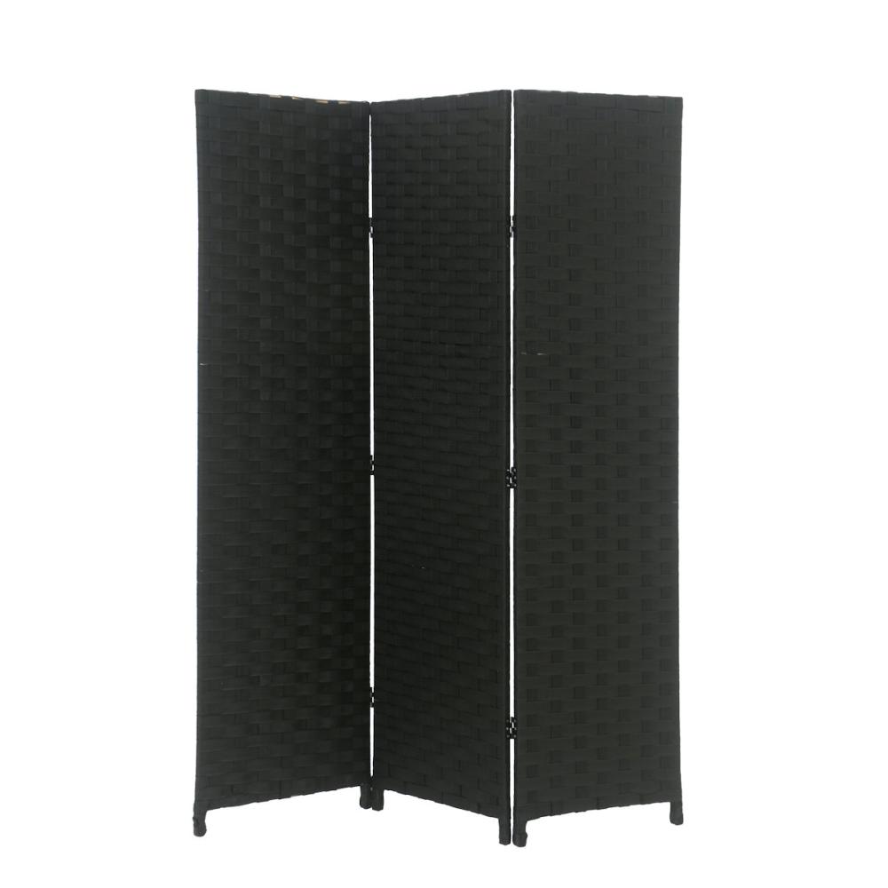 アテーナライフ　ＰＰスクリーン　ブラック　高さ１５０ｃｍ×３連