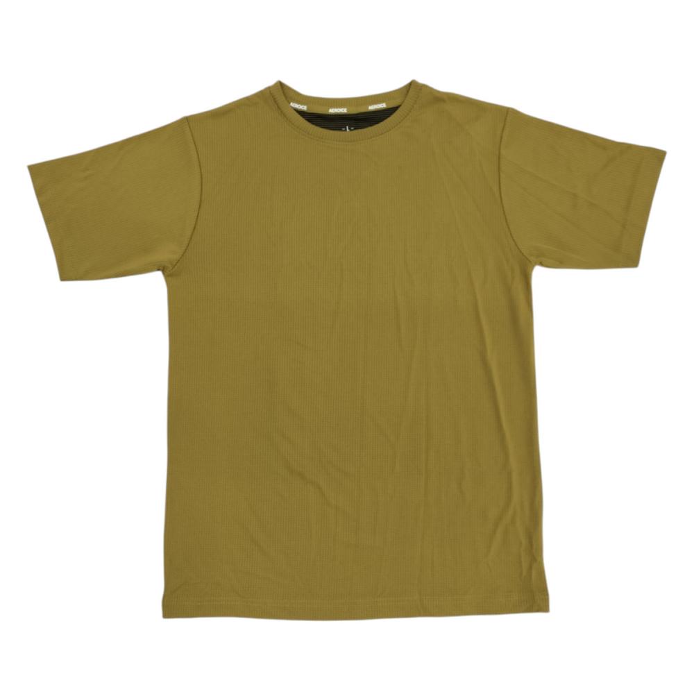 ＳＯＬＶＩＣ（ソルビック）　持続冷感エアロアイス　Ｔシャツ　イエロー　Ｌ