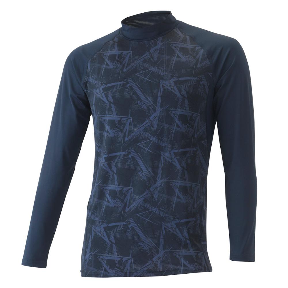 Ｋ＋ＷＯＲＫＳ　遮熱冷感ナイロンコンプレッション　長袖　ネイビー　Ｌ