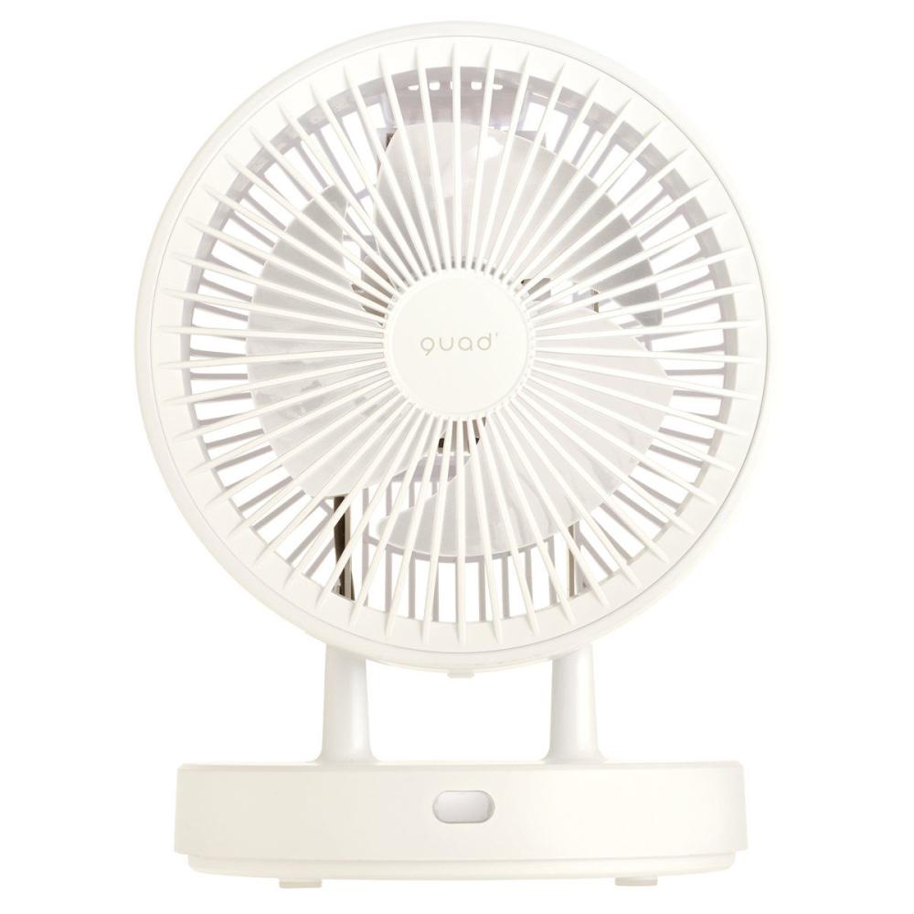 クワッズ　衣類乾燥機能付き　３６０°首振りＤＣサーキュレーター　アイボリー