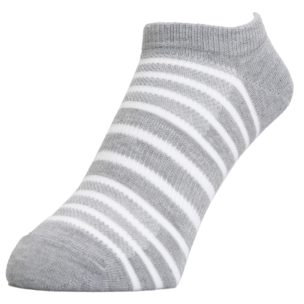 ディックコーポレーション　ＤＲＹ先丸ソックス　カバー丈　ボーダー　３足組