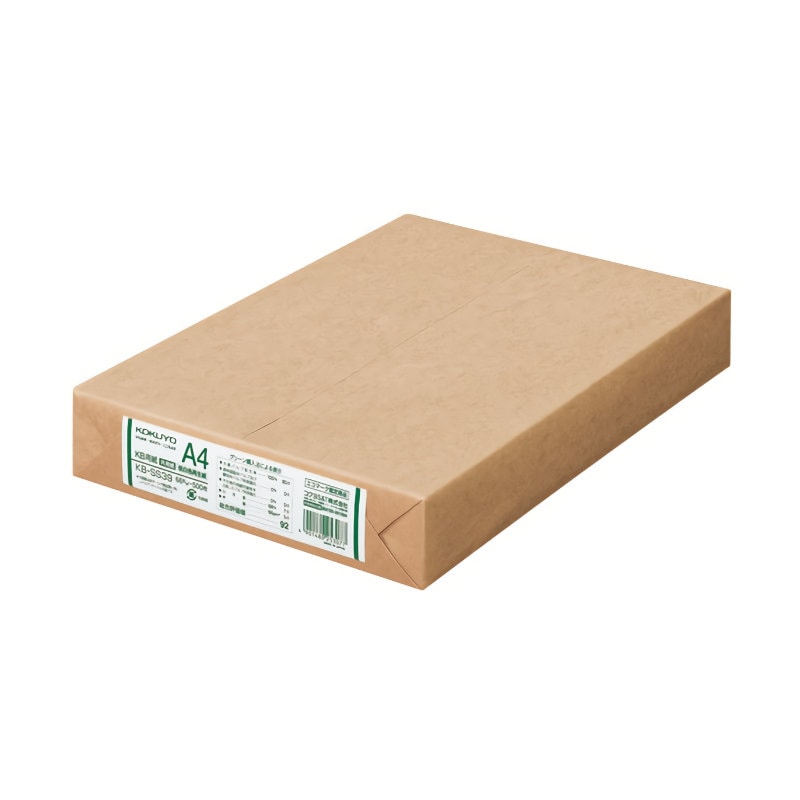 コクヨ　ＫＢ用紙　低白色再生紙　Ａ４