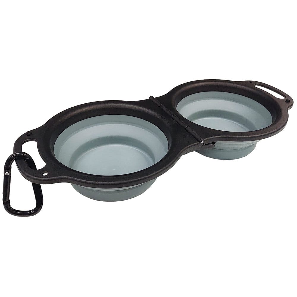 携帯用２ｉｎ１フィードボウル　グレー