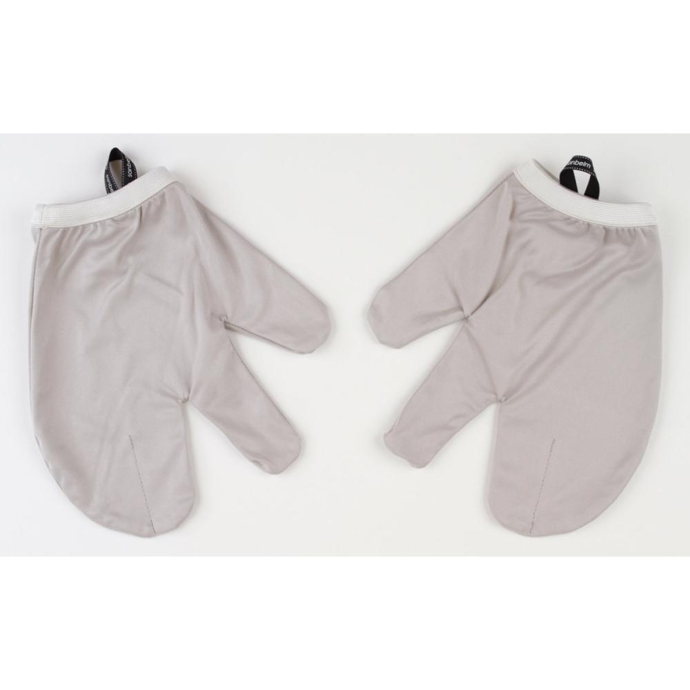 お顔すっきりグローブ　グレー２枚組