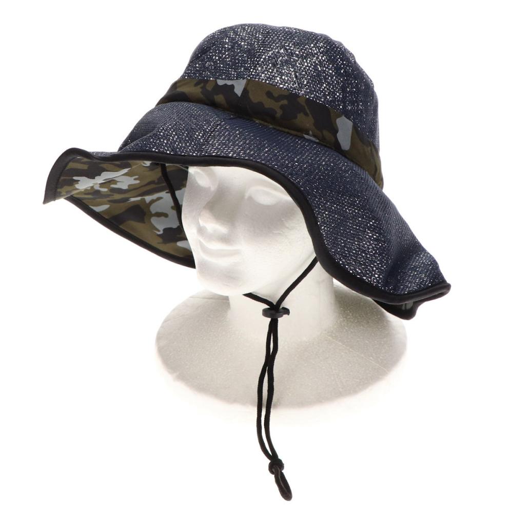 你的品牌名　遮光麦わら調ハット